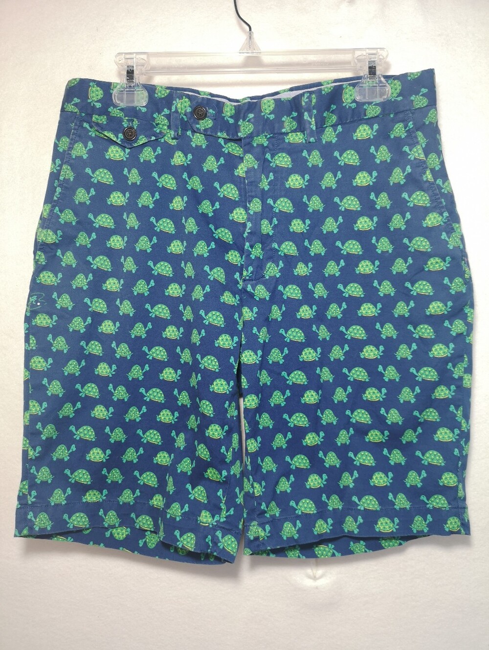 Vtg Polo Golf Ralph Lauren Shorts Mens 33 Turtle Novelty Print Stretch Pinehurst